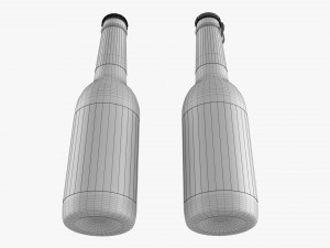 Glass Soda Soft Drink Water Bottle 20 Modelo 3D