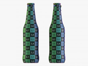 Glass Soda Soft Drink Water Bottle 21 Model 3D