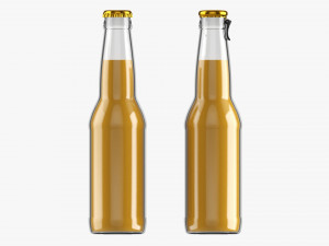 Glass Soda Soft Drink Water Bottle 22 3D Model