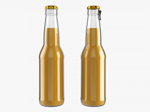 Glass Soda Soft Drink Water Bottle 22 3D Model