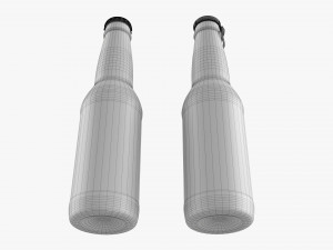 Glass Soda Soft Drink Water Bottle 22 3D Model