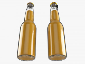Glass Soda Soft Drink Water Bottle 23 3D Модель