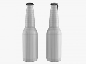 Glass Soda Soft Drink Water Bottle 23 3D Модель