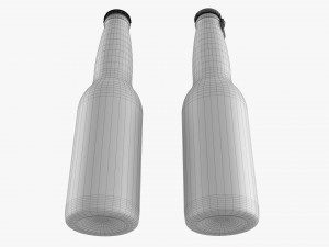 Glass Soda Soft Drink Water Bottle 23 3D Модель