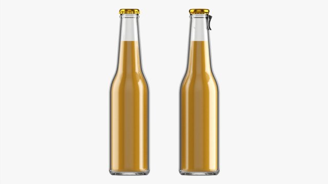 Glass Soda Soft Drink Water Bottle 24 3Dモデル .c4d .max .obj .3ds .fbx .stl .blend 