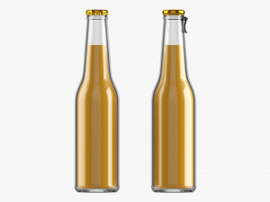 Glass Soda Soft Drink Water Bottle 24 3Dモデル