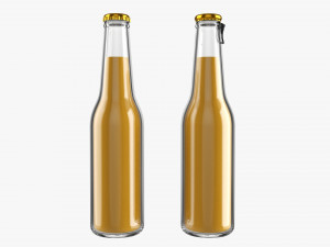 Glass Soda Soft Drink Water Bottle 24 3Dモデル
