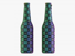 Glass Soda Soft Drink Water Bottle 24 3Dモデル