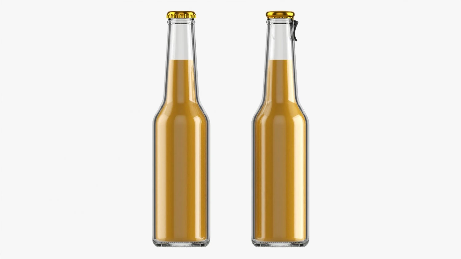 Glass Soda Soft Drink Water Bottle 25 3D Model .c4d .max .obj .3ds .fbx .stl .blend