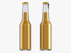 Szklana butelka na wodę gazowaną 25 Model 3D