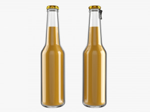 Glass Soda Soft Drink Water Bottle 25 3D Модель