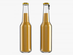 Glass Soda Soft Drink Water Bottle 25 3D Model