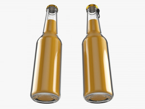 Glass Soda Soft Drink Water Bottle 25 3D Модель