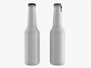 Glass Soda Soft Drink Water Bottle 25 3D Модель