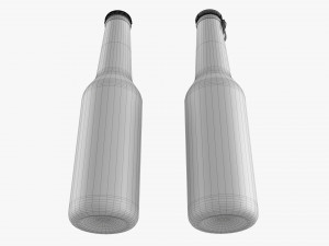 Glass Soda Soft Drink Water Bottle 25 3D Модель