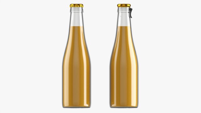 Glass Soda Soft Drink Water Bottle 26 Modelo 3D .c4d .max .obj .3ds .fbx .stl .blend 