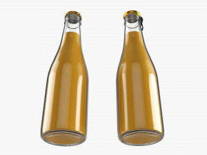 Glass Soda Soft Drink Water Bottle 26 Modelo 3D