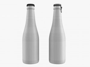 Glass Soda Soft Drink Water Bottle 26 Modelo 3D