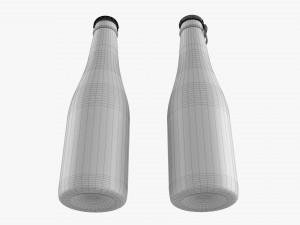 Glass Soda Soft Drink Water Bottle 26 Modelo 3D