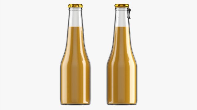 Glass Soda Soft Drink Water Bottle 27 3D Model .c4d .max .obj .3ds .fbx .stl .blend 