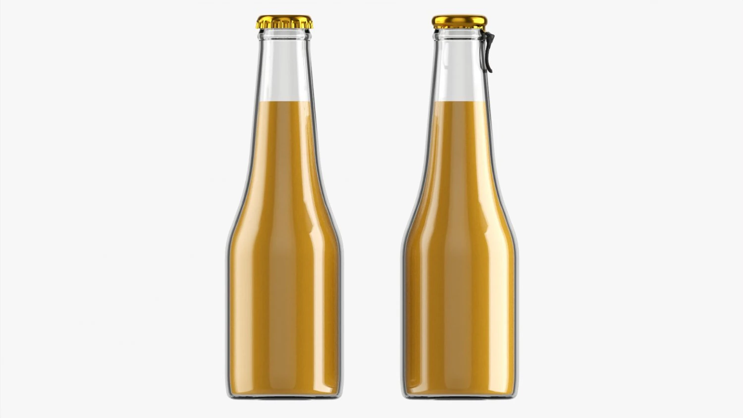Glass Soda Soft Drink Water Bottle 27 3D Model .c4d .max .obj .3ds .fbx .stl .blend