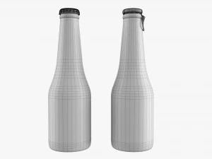 Glass Soda Soft Drink Water Bottle 27 3D Model