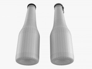 Glass Soda Soft Drink Water Bottle 27 3D Model