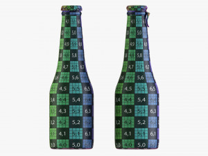 Glass Soda Soft Drink Water Bottle 27 3D Model