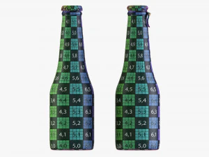 Glass Soda Soft Drink Water Bottle 27 3D Model