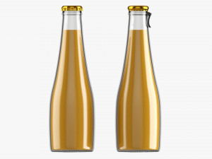 Glass Soda Soft Drink Water Bottle 28 3Dモデル