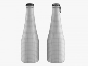 Glass Soda Soft Drink Water Bottle 28 3D 模型