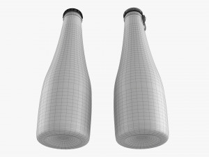 Glass Soda Soft Drink Water Bottle 28 3D 模型