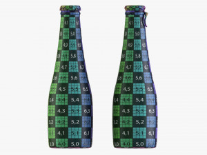 Glass Soda Soft Drink Water Bottle 28 3D 模型