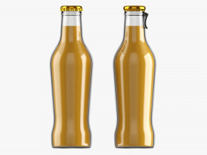 Glass Soda Soft Drink Water Bottle 29 Modelo 3D