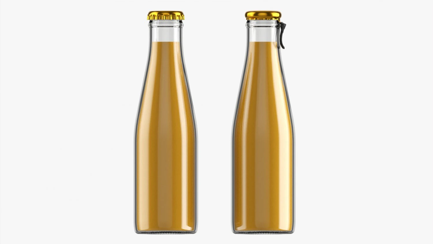 Glass Soda Soft Drink Water Bottle 30 3D Model .c4d .max .obj .3ds .fbx .stl .blend 