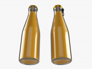 Glass Soda Soft Drink Water Bottle 30 3Dモデル