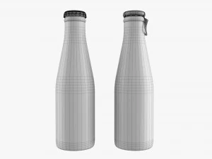 Glass Soda Soft Drink Water Bottle 30 3D Model