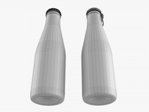 Glass Soda Soft Drink Water Bottle 30 3Dモデル