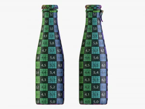 Glass Soda Soft Drink Water Bottle 30 3D Model