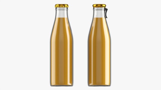 Glass Soda Soft Drink Water Bottle 31 3D मॉडल .c4d .max .obj .3ds .fbx .stl .blend 