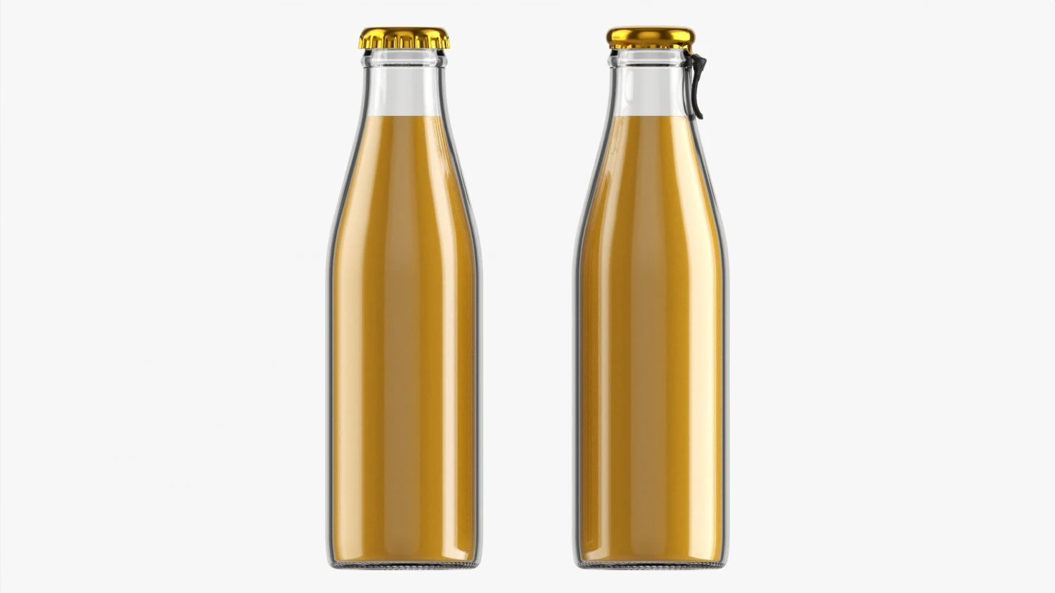 Glass Soda Soft Drink Water Bottle 31 3D Model .c4d .max .obj .3ds .fbx .stl .blend