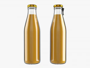 Glass Soda Soft Drink Water Bottle 31 3D Model