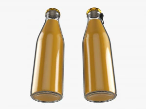 Glass Soda Soft Drink Water Bottle 31 3D Model