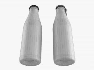 Glass Soda Soft Drink Water Bottle 31 3D Model