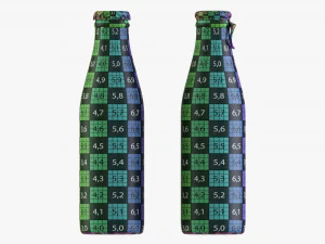 Glass Soda Soft Drink Water Bottle 31 3D Model
