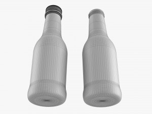 Glass Soda Soft Drink Water Bottle 32 3D Model