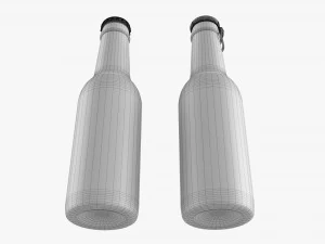 Glass Soda Soft Drink Water Bottle 33 3D Model