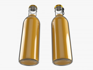 Glass Soda Soft Drink Water Bottle 34 3D मॉडल