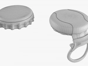 Glass Soda Soft Drink Water Bottle 34 3D Model