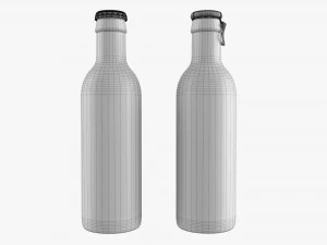 Glass Soda Soft Drink Water Bottle 34 3D Model